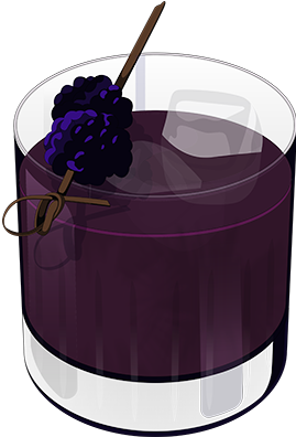 Blackberry Agave Caipirinha